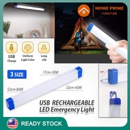 HP LEDA008 Rechargeable LED Emergency Light USB Rechargeable Lights DC5V 30W/60W/80W Tube LED Bulb Portable Camping Lamp