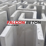Uditch Beton K300 40x60x120 Mutu Beton K-300 ( U-DITCH 30 ) U Ditch. UDIT YUDIT Falcon Beton Perkasa