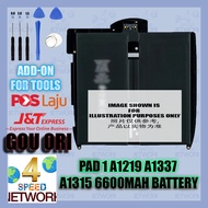 CompatibleFor Pad 1 2 3 4 5 6 Air 2 Battery A1395 A1396 A1416 A1430 A1458 A1459 A1460 A1474 A1822 A1