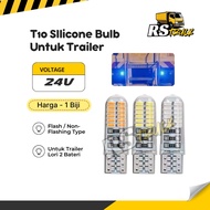 1pc Sebiji Led 24V T10 Bulb Flash Mentol Kelip Kelip Flashing Cucuk Lampu Kecil Senja Nyala Terus Lo