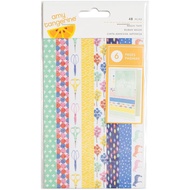 Crafts Amy Tan Finders Keepers Washi Tape 6-Page Booklet 6.5"X4" - with Gold Foil