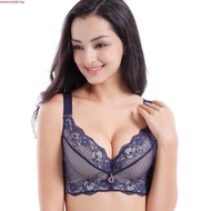 🔥Ready Stock🔥Plus Size Bras for Women Lace  Bra Underwire Push up 34-48 A B C