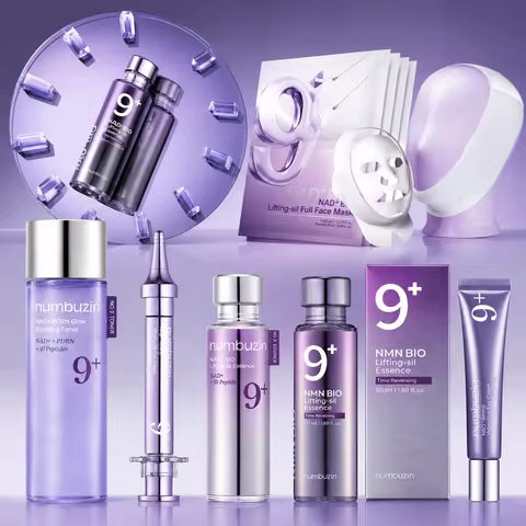 Numbuzin NO.9 NAD+Skincare Set - Retinal Volumetox Eye Cream, PDRN Glow Boosting Toner, BIO Lifting-