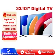 Digital TV 32 Inch 4K UHD EXPOSE 1080P HDR LED Television 43 Inch TV Murah BT-2 Built In HDMI Ready Stock 5 Years Warranty