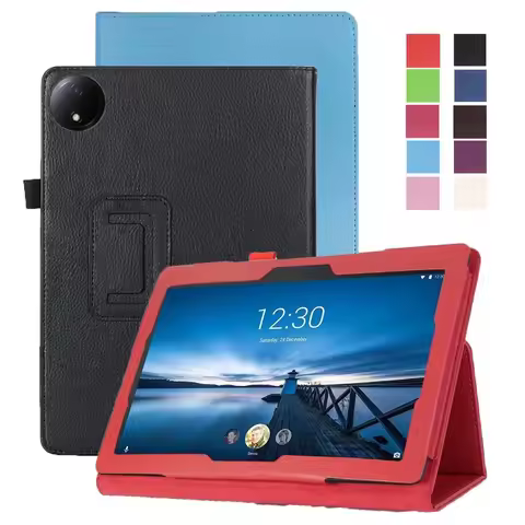 For Tablet Case Redmi Pad Se 8 7 2024 4G PU Leather Flip Bracket Funda Magnetic Cover For Xiaomi Red