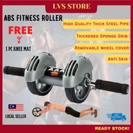 🔥READY STOCK🔥ABS Roller Fitness Dual Wheel Stable Power Stretch Roller Sports Gym 6 Packs Abdominal 