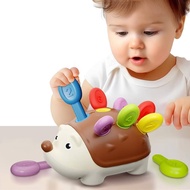 Baby Spike Hedgehog Toy Color Sorting Fine Motor Math Training Montessori Sensory Toy Mainan Budak