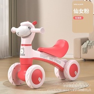 🚢Children's Scooter Balance Car Walker without Pedal Luge1-3Children's Four-Wheel Scooter Anti-Rollover
