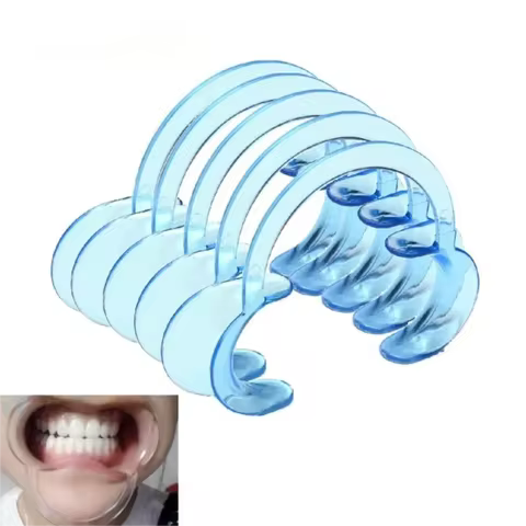 5pc Dental Mouth Opener C Shape Dental Lip Cheek Retractors Orthodontic Mouth Spreader Lip Opener Or