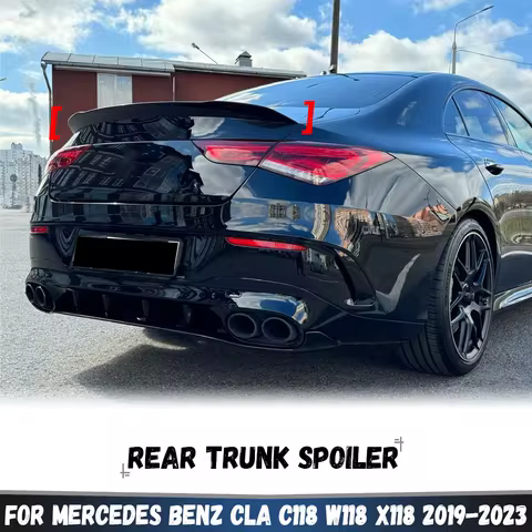 Rear Trunk Wing Spoiler For Mercedes Benz CLA Class C118 W118 X118 2019-2023 CLA180 200 220 CLA35 CL
