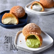 【細鳳果茶坊】香草/巧克力卡士達泡芙任選4盒(5入/盒)