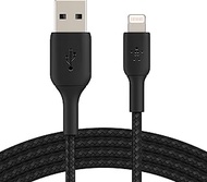 Belkin Braided USB to Lightning Cable, Compatible with iPhone 13/12/SE/11/XR, Fast Charging, Ultra D