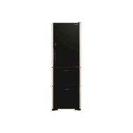 HITACHI 375L 3 DOOR FRIDGE R-SG38KPS-GBK (GLASS BLACK)