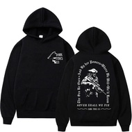 Forward Observations Group Dark Tides Co Never Shall We Die Graphic Hoodie Men Oversized Casual Swea