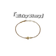 CH-22k Gold-plated cross anklet/Average Size