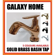 ITTO HIGH QUALITY SOLID BRASS BASIN PILLAR TAP - BRONZE / BLACK / ROSE GOLD / CHROME ITTO