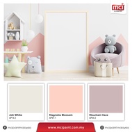 [ASH WHITE] 5 Liter MCI BAOMA OPTISHEEN & BLUE-I GOLD Easy Clean Matt Interior Wall Paint Cat OFF WH