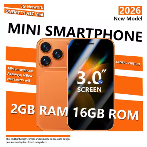 ONEMYTH A17 Mini 3.0 'Android Smartphone 2GB+16GB 3G Unlocked Phone Google Play Store Dual SIM Card 