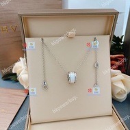 新款 BVLGARI寶格麗銀色彈簧白陶瓷項鏈 hkpowerbuy.  禮物 情人節 紀念日 送禮 飾品 手鏈 手扼 戒指 頸鏈 耳釘 耳環