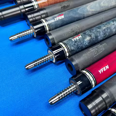 Billairds Pool Cue Jianying Yfen Full Carbon Stick Billiards 1/2 Split Cue Snooker Cue