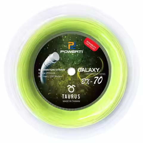Powerti Badminton String 200m Reels 0.70mm Nylon Racket Stringing Machine Ball Line Nets 28 Pounds B