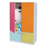 8042 - JH Home Children Wardrobe 4 Doors / Almari Kanak-Kanak
