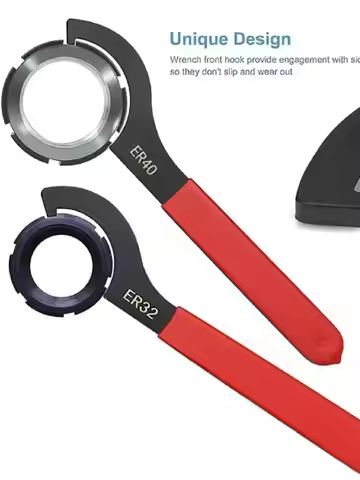 4PCS Non-Slip Spanner Wrench Set Coilover Wrench Spanner Professional Universal Rubber Handle Wrench