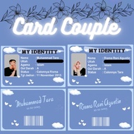 ID CARD DOUBLE SIDE 2 SISI KARTU TANDA PACARAN KOMITMEN BISA CUSTOM SUKA SUKA