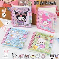 【SG Stock】75 Page Kawaii Anime Coil Notebook Cartoon Coil Notebook Notepad Diary Stationery Handbook