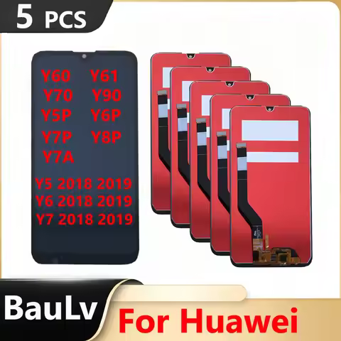 Huawei 2018 Wholesale 5 Pieces/Lot For Y60 Y61 Y70 Y90 LCD Display Y5P Y6P Y7P Y8P Y7A Touch Screen 