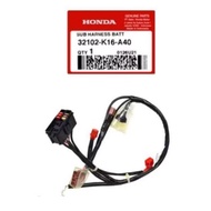 32102-K16-A40 SUB HARNESS BATTERY Kabel baterai aki Scoopy fi ESP bohlam biasa belum LED original