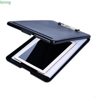 LONNGMY File Organizer, Plastic a4 Size File Folder with Clipboard, Portable Waterproof with Clipboa