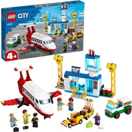 LEGO 60261 City 4+ Central Airport Playset with Toy Plane Fuel Truck & Pilot Figure 286 Pieces