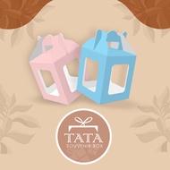 Paperbox Cupcake contains 1 Size 9 x 9 x 10.5 (Inner Side Laminating) + Coaster Food Cake Box