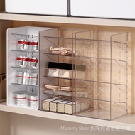 [Invoices Available] Inclined Grid Desktop Stationery Storage Rack Mirror Cabinet Jewelry Organizer 