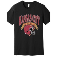 Kansas City Football Helmet Retro Game Day Kansas City Football Team Premium T-Shirt 557324 funny