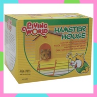 Living World Hamster House with Step Ladder - 14.22 x 12.19 x 10.92 cm
