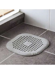 正方形防臭矽膠墊地漏蓋板,馬桶除味密封,浴室排水除臭神器