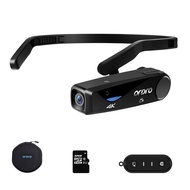 ORDRO Camcorder 4K Head Mounted Camera EP6 Wearable Video Camera FHD 1080P 60FPS Vlog Camera Recorde