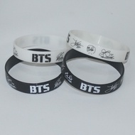 BTS Wristband BTS Signature Bracelet BTS KPOP Rubber Bracelet