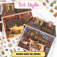 [Mini Version] Warm 3D House Sticker, MiniScape 3D, Cute Mini Version Landscape Sticker Set