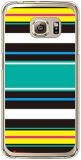 SECOND SKIN Moisture Stripe Black (Soft TPU Clear) Design by Moisture/for Galaxy S6 Edge 404SC/SoftB