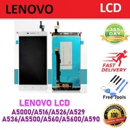 [1 Year Warraty] 100% ORIGINAL LENOVO A5000 A516 A378 A378T A526 A529 A536 A5500 A560 A5600 A590 LCD