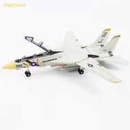 BDGF 1:72 Scale F-14 Tomcat Fighter Jet Model - White & Black ABS Plastic Aircraft With Detailed Des