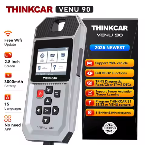 THINKCAR VENU 90 Car Tire Pressure Diagnose Tool Automotive TPMS Sensor Programming Learning Activat