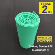 HIJAU SPONGE EVA/ ATI FOAM/ SHEET 2 MILI THICKNESS GREEN