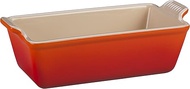Le Creuset Stoneware Heritage Loaf Pan, 9" x 5" x 3" (1.5 qt.), Flame