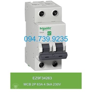 Automat Schneider 2P 63A 4.5kA - Schneider EZ9 2P 63A - MCB 2P 63A Schneider - Circuit Breaker EZ9F3