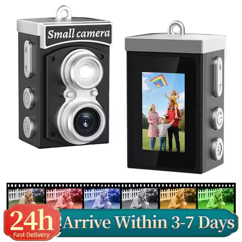 Retro 1080P HD Camera with Flash & 1.14In Screen Mini Vlogging DV Cameras Portable Digital Camera fo