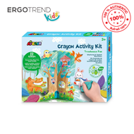 Avenir Crayon Activity Kit สีเทียนรูปใบไม้ (Treehouse)